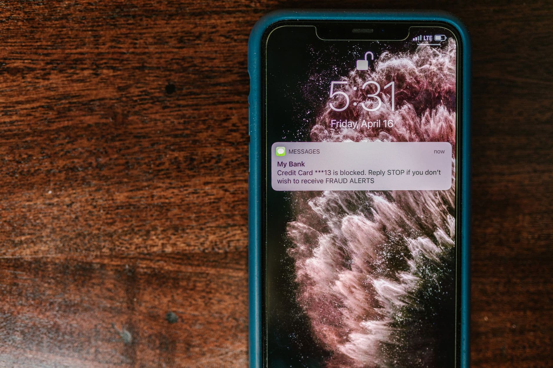An iPhone lock screen showing a stack of notifications